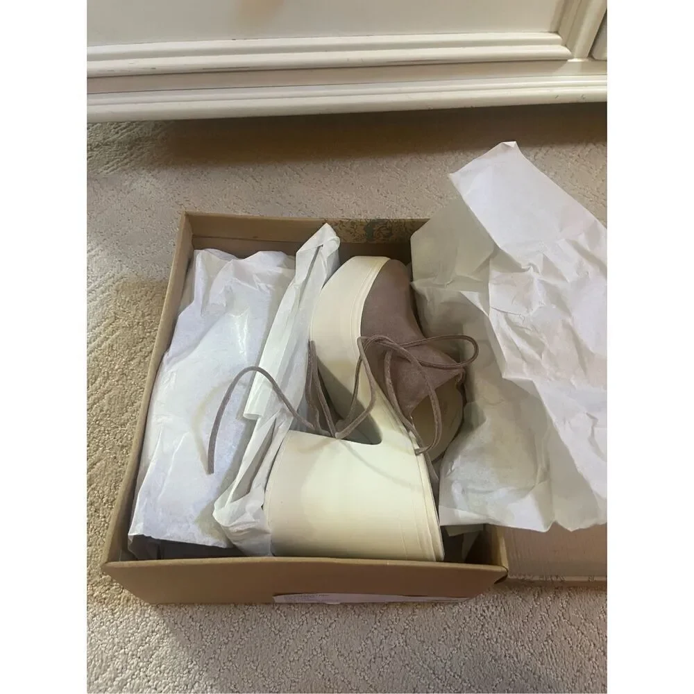 NIB Free People Zoe Closed Toe Wrap Platforms